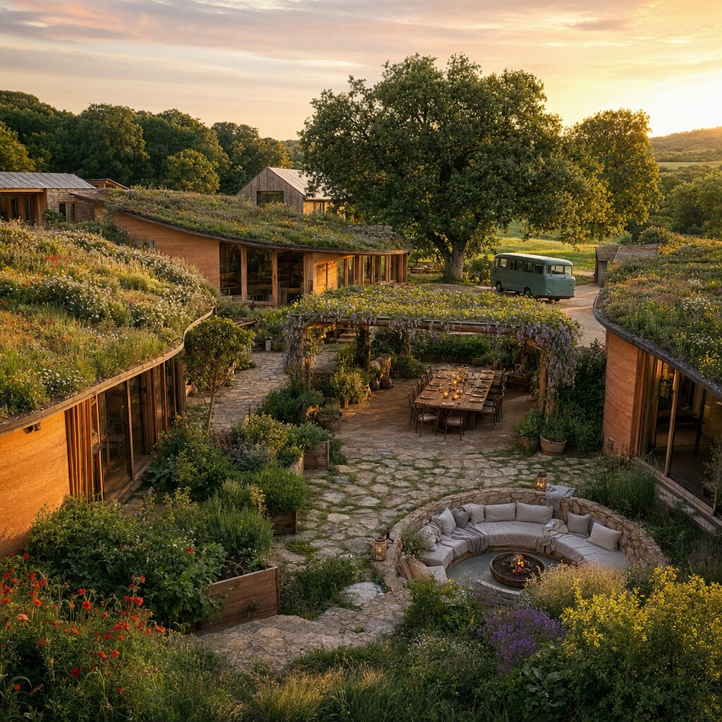 Aerial view of Le Village